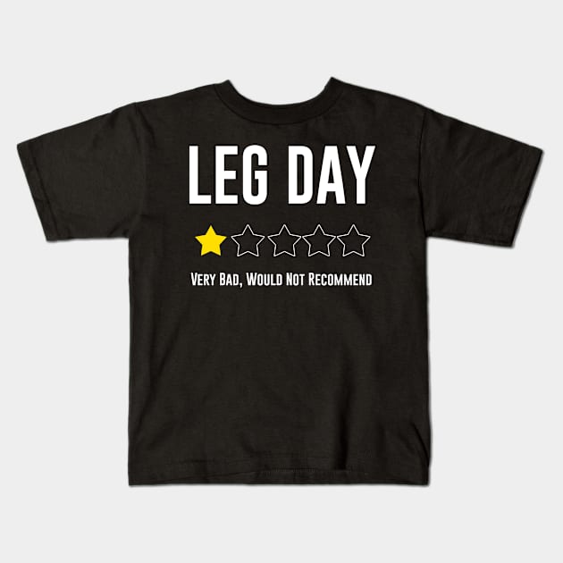 Leg Day Kids T-Shirt by mikevdv2001